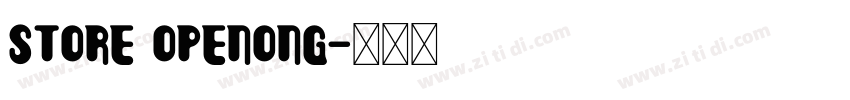 store openong字体转换